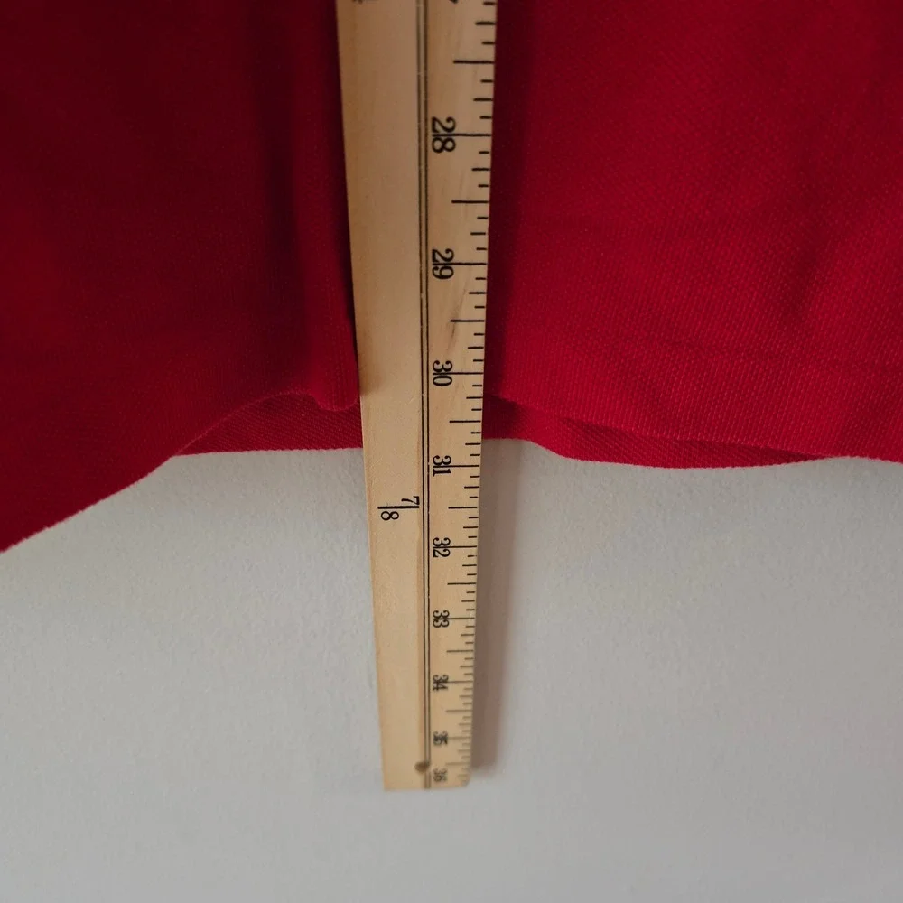 Polo‎ Ralph Lauren Mens Red Big Pony Hooded Pique Long Sleeve Shirt XXL TTG